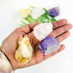 Rough Stone - 3 Energy Stone Set - Amethyst, Quartz, and Citrine