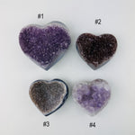 Amethyst Crystal Gemstone Hearts - YOU CHOOSE