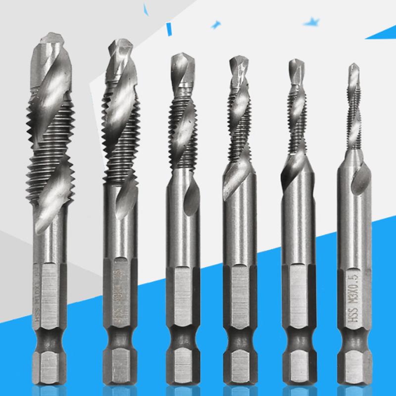 Multifunctional One-Piece Tap Drill Bits 6PCS (M3 - M10)