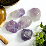 Amethyst Tumbled Gemstones - Large Polished Purple Stone - Jewelry supplies - Arts and Crafts