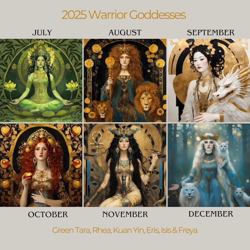 Warrior Goddess 2025 Moon Phase Calendar