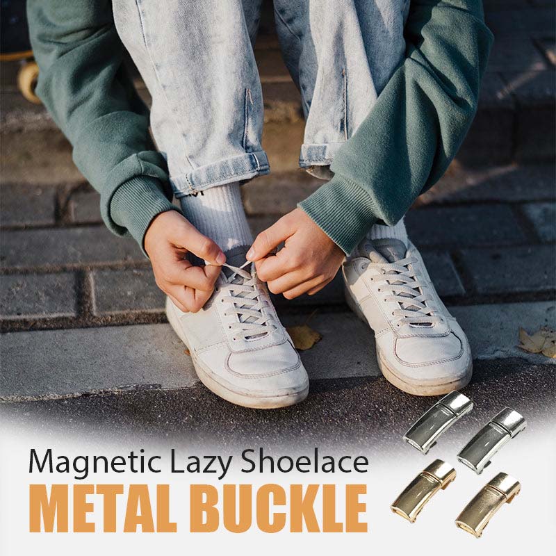 Magnetic Lazy Shoelace Metal Buckle