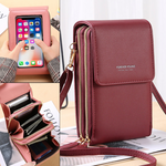 Large Capacity Elegant Crossbody Touch Screen Phone Bag