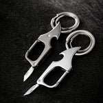 Multifunctional Pendant Bottle Opener Metal Double Ring Key Chain