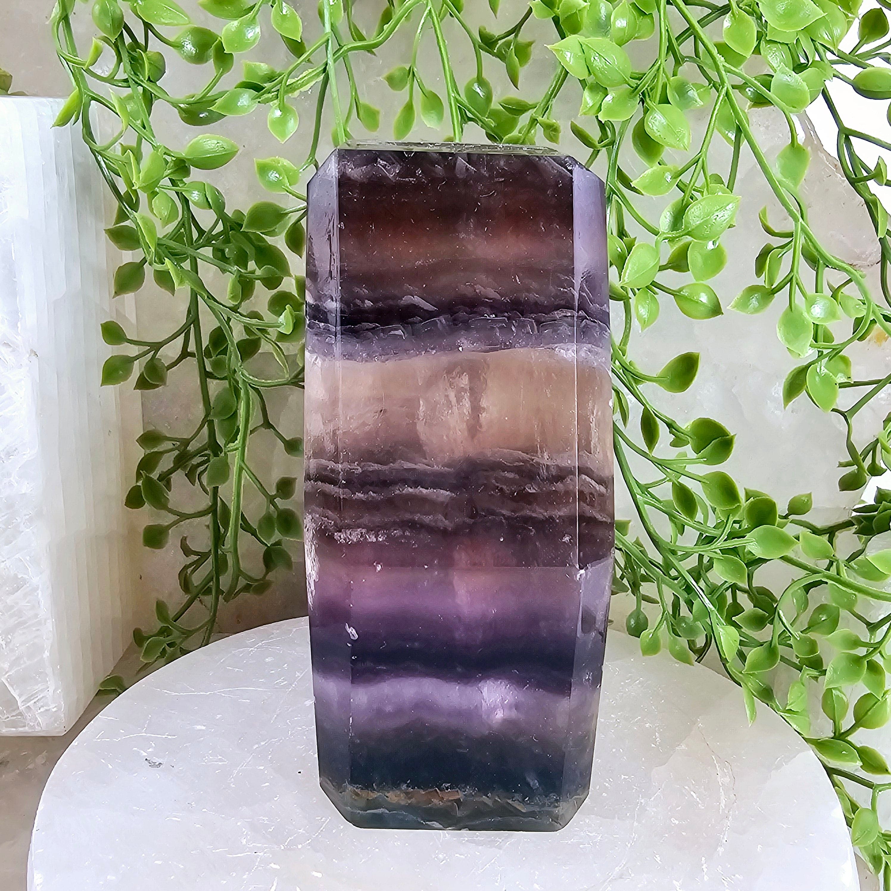 Fluorite Crystal Candle Holder