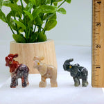 Soapstone Elephant Carving from Peru - You Choose Color