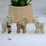 Soapstone Elephant Carving from Peru - You Choose Color