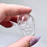 Angel Aura Crystal Quartz Skull Cabochon