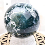 Moss Agate Large Crystal Spheres - You Choose