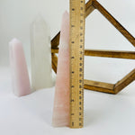 Large Rose Quartz Polished Crystal Tower Obelisk AS IS YOU CHOOSE