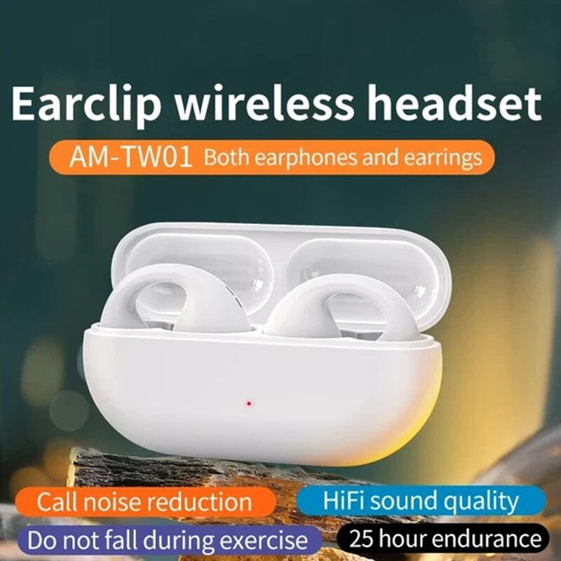 Wireless Ear Clip Bone Conduction Headphones