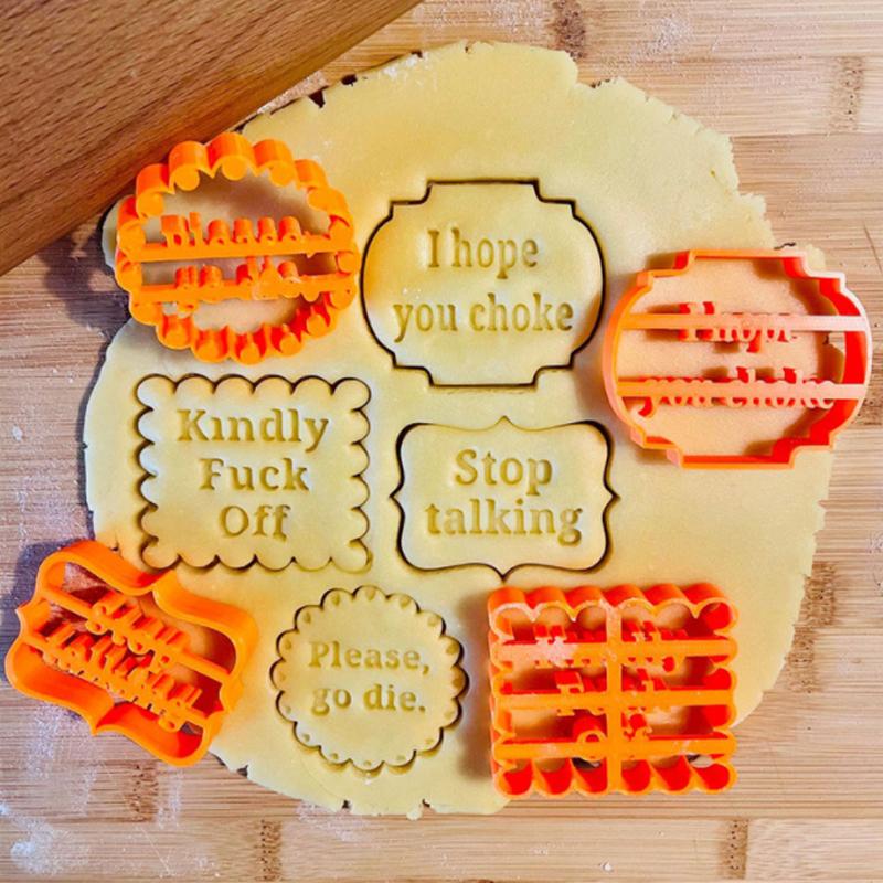 Cookie Molds With Fun and Phrases (4pcs/SET)