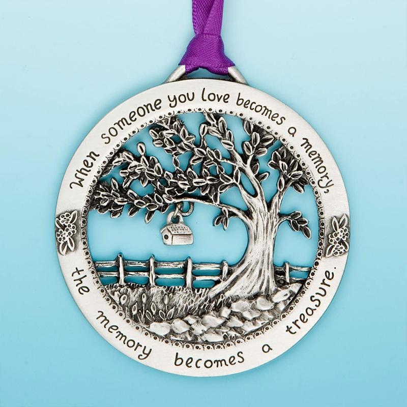 "When Someone You Love Becomes a Memory" - Merry Christmas Memorial Ornament