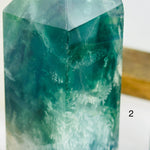 Feather Fluorite Crystal Polished Obelisk Tower AS IS YOU CHOOSE