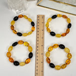 Oval Bead Amber Bracelets - Baltic Amber -