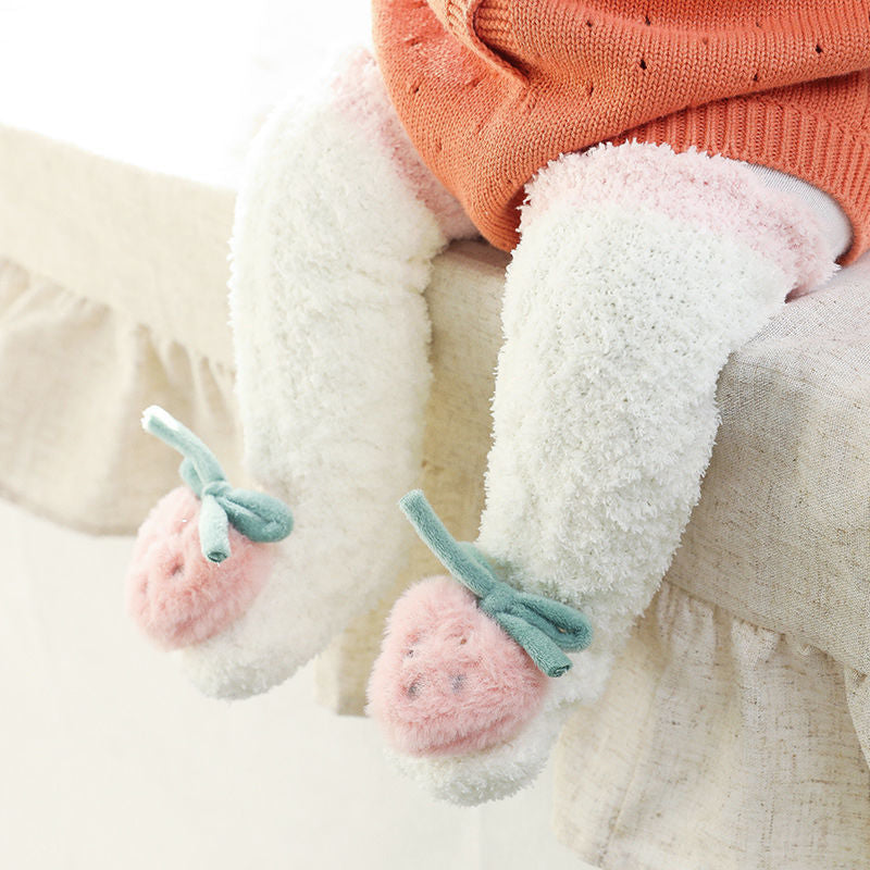 Baby Winter Fluffy Fuzzy Slipper Socks