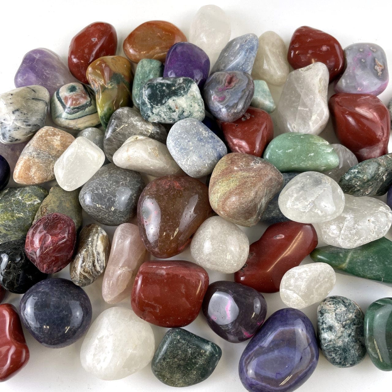 5 Large Tumbled Gemstones - Assorted Mix