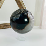 Amethyst Agate Crystal Sphere OOAK