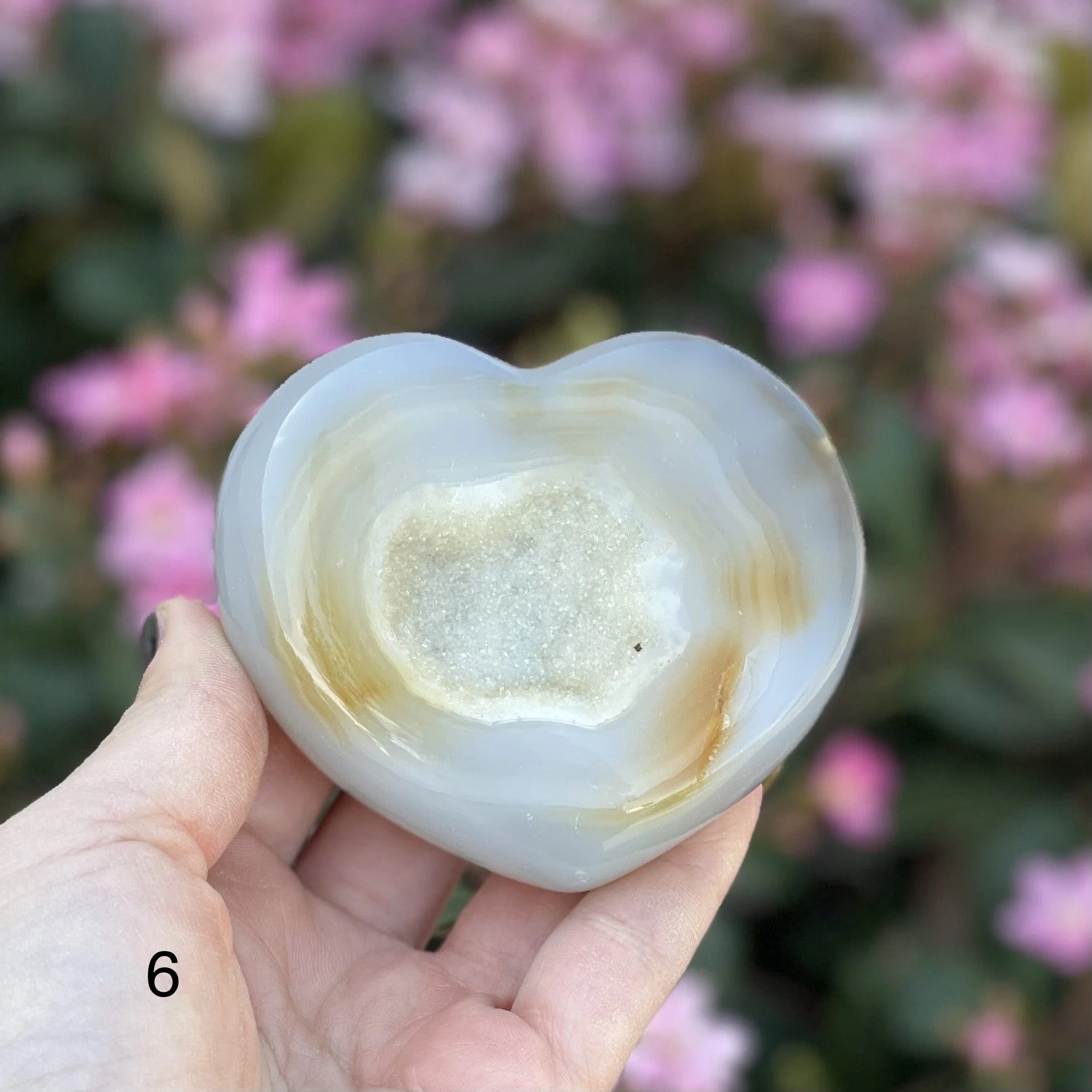 Agate Druzy Crystal Heart YOU CHOOSE