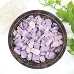 Lepidolite Tumbled Chips - Small Freeform Pieces - 1/2 pound bag