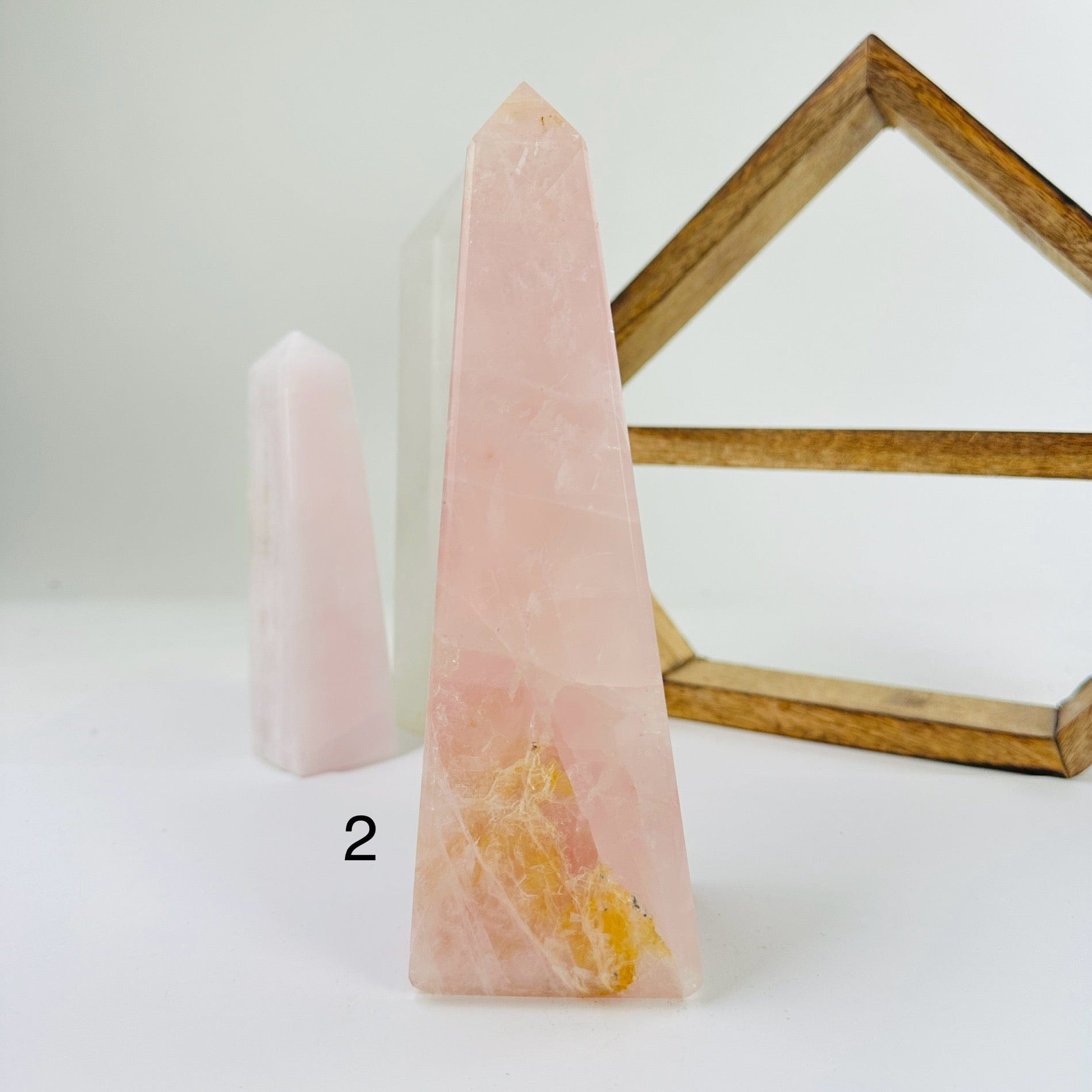 Large Rose Quartz Polished Crystal Tower Obelisk AS IS YOU CHOOSE