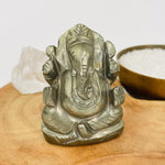 Pyrite Elephant Ganesha Carving - You Choose -