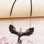 Black Winged Flying Dragon Necklace