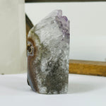 Amethyst and Agate Polished Crystal Point Tower