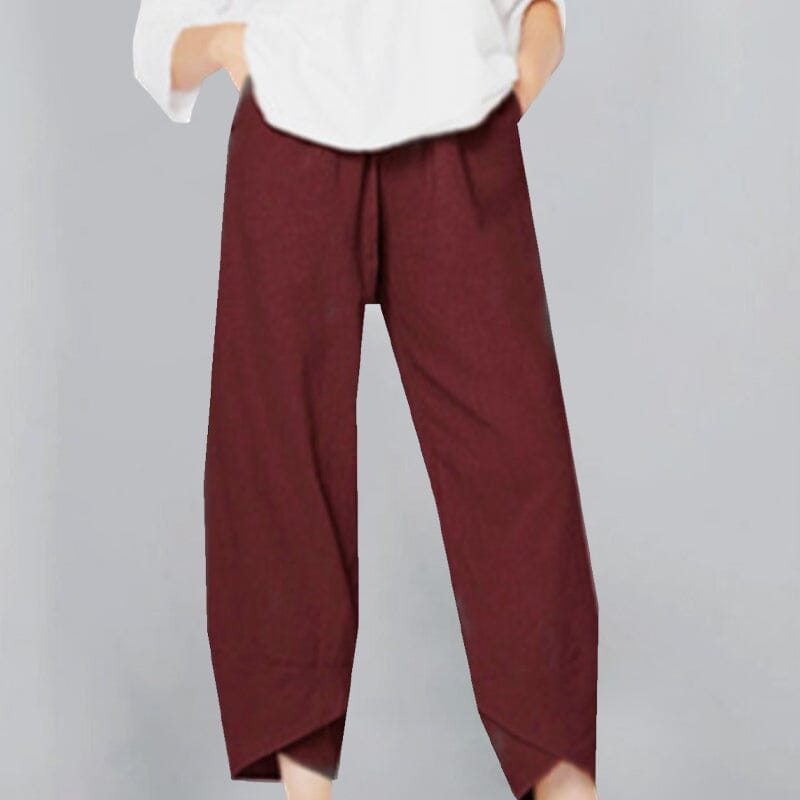 Cotton and Linen Casual Pants