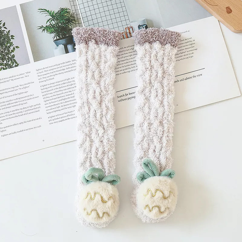 Baby Winter Fluffy Fuzzy Slipper Socks