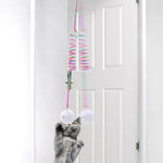 Hanging Spring Plush Ball Cat Toy