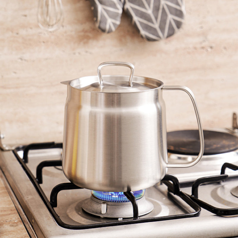 2-in-1 304 Stainless Steel Multifunctional Oil Strainer Pot