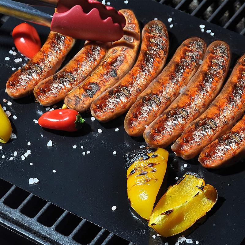 Non-Stick BBQ Grill Matswith cutting box