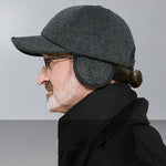 Winter Baseball Cap with Ear Muffs