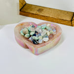 Angel Aura Rose Quartz Crystal Bowl AS IS