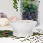 Selenite Pedestal Bowl - Reiki Stone Charging Station - 10CM (RK6-65)