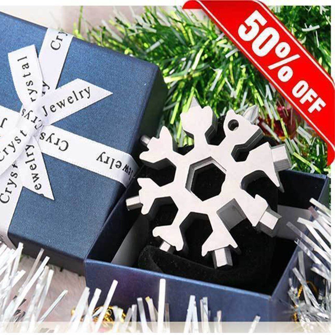 Amenitee 18-in-1 stainless steel snowflakes multi-tool