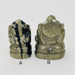 Pyrite Elephant Ganesha Carving - You Choose -