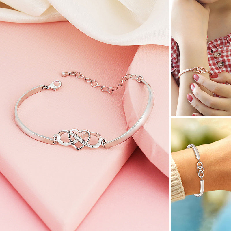 Always Remember I Love You Forever Love Heart Bracelet