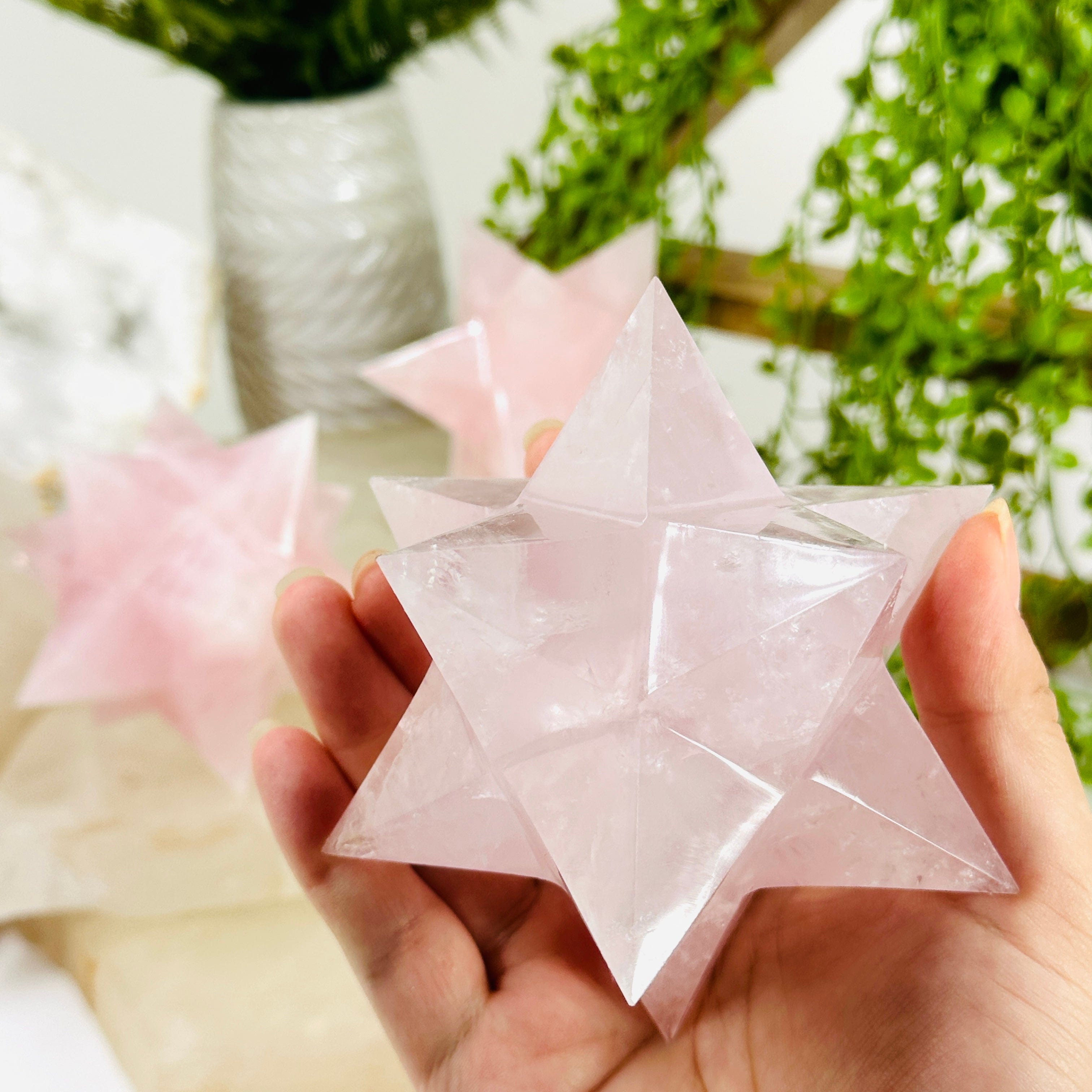 Rose Quartz Merkaba Crystal - You Choose