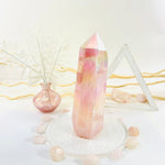 Angel Aura Rose Quartz Crystal with Natural Inclusions