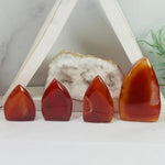 Carnelian Polished Freeform Cut Base - You Choose