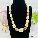 Tumbled Stone Crystal Necklace - You Choose -