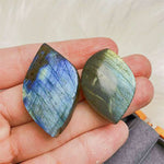 Labradorite Leaves with Flash