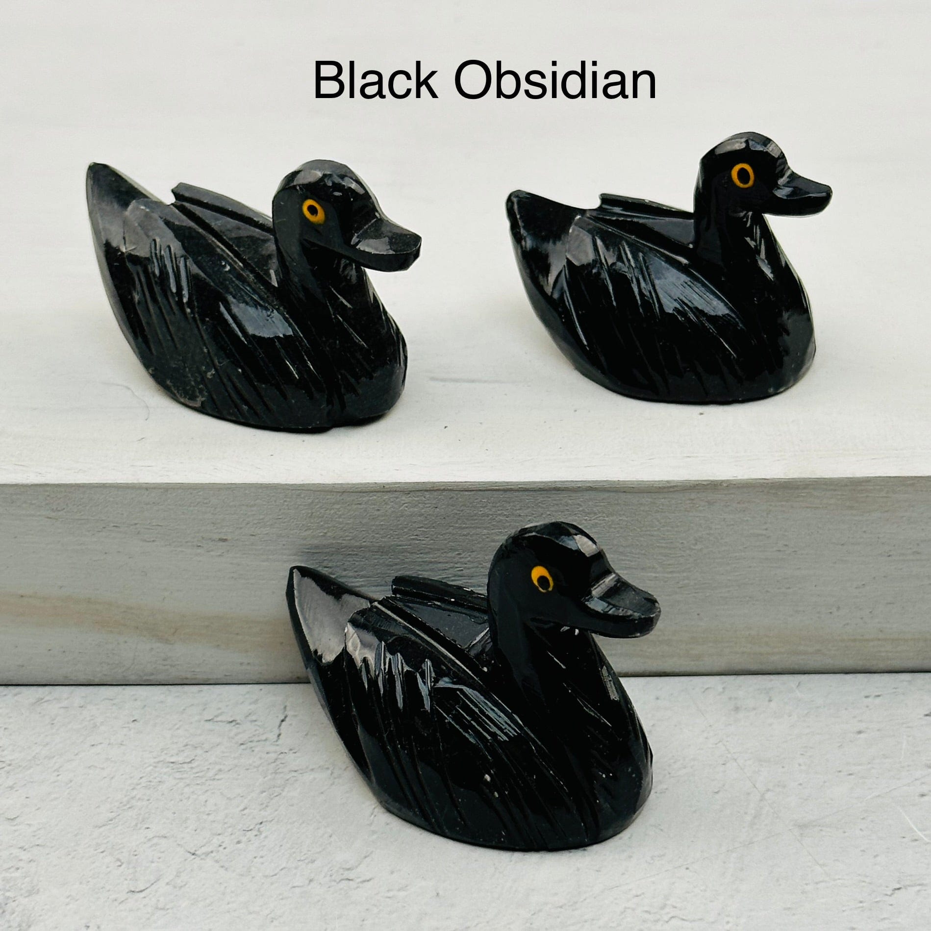 Carved Crystal Duck