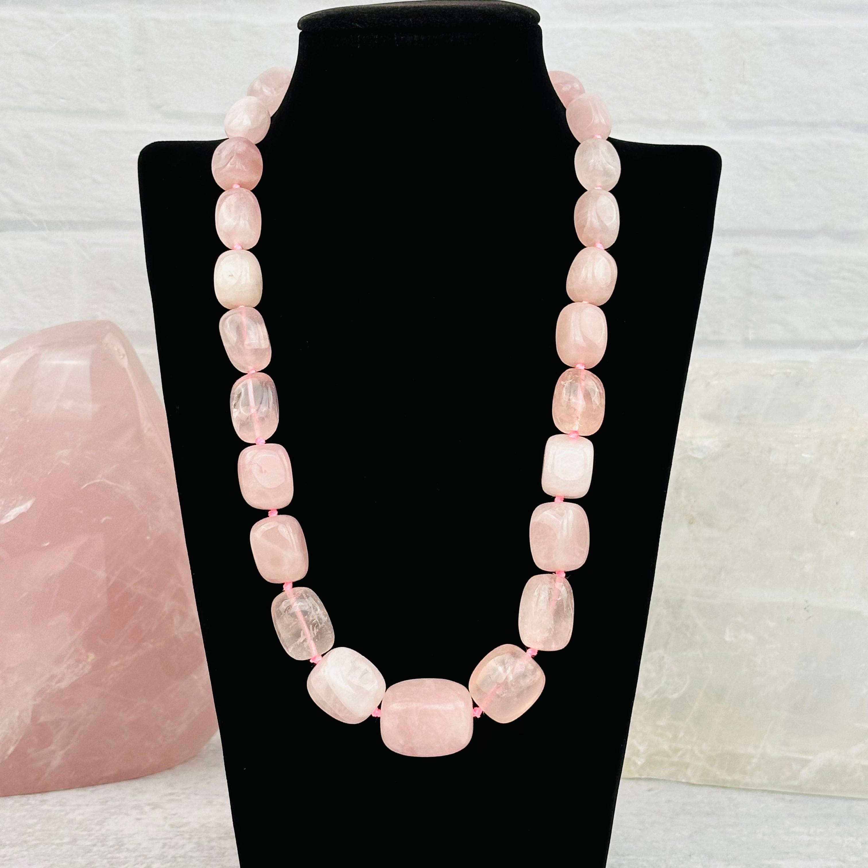 Tumbled Stone Crystal Necklace - You Select Style