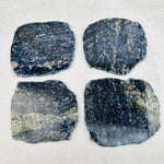 4 pcs Sodalite Free Form Stone Coaster - Crystal Coasters - Set of 4