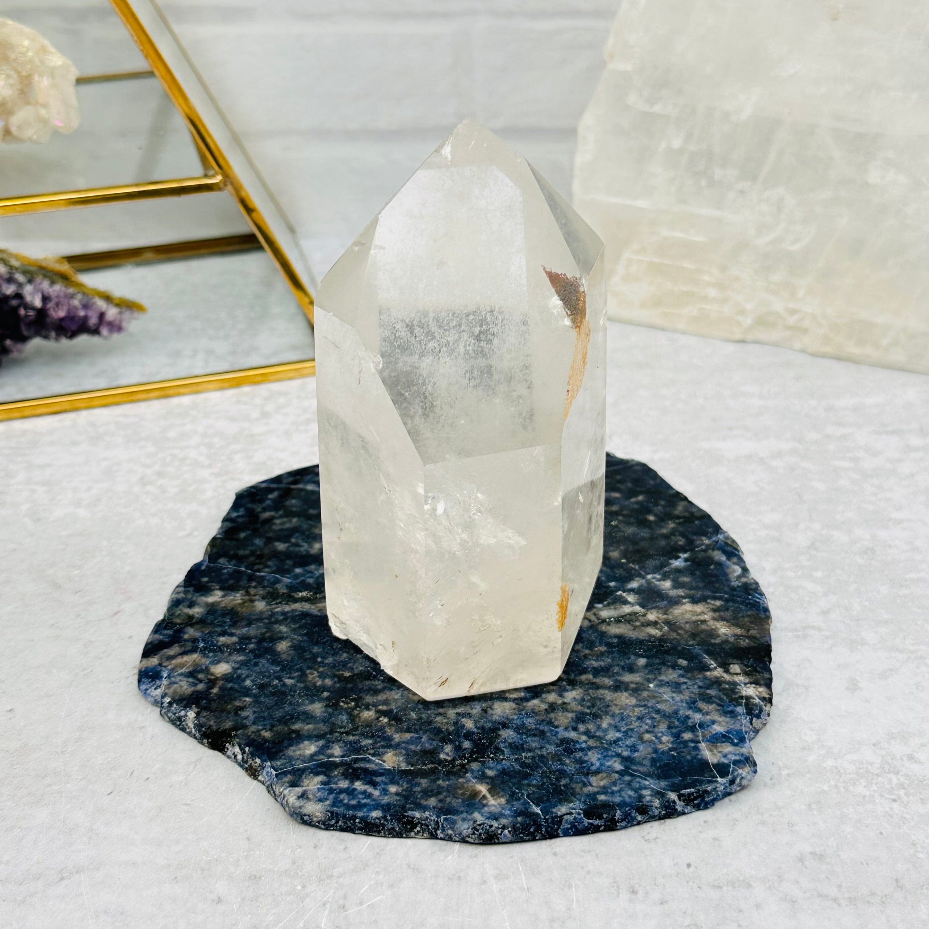 4 pcs Sodalite Free Form Stone Coaster - Crystal Coasters - Set of 4