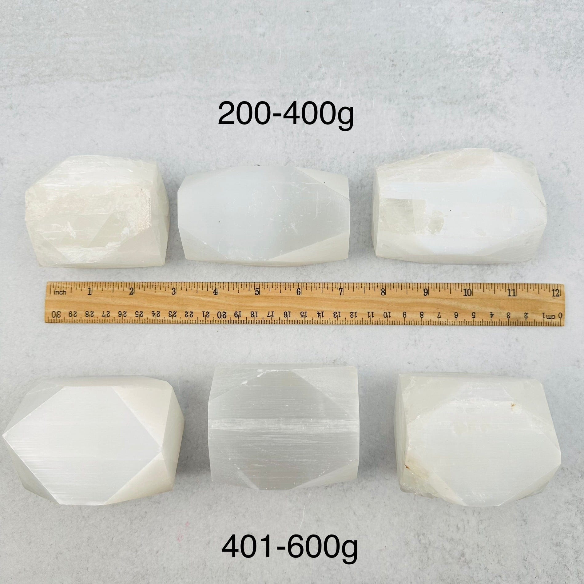 Selenite Crystal Charging - Tumbled Polygon Shape - By Weight -