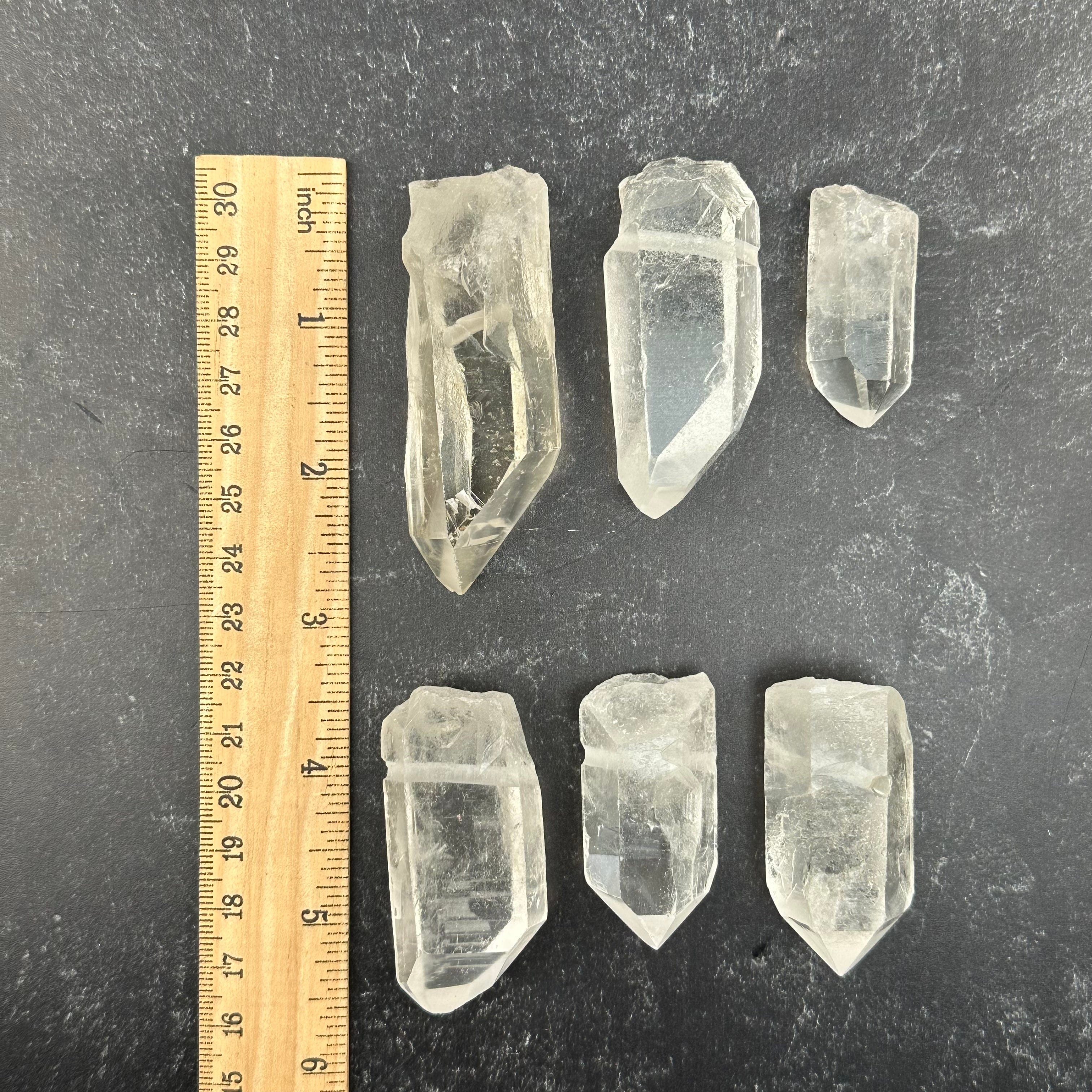 Crystal Quartz Point Rough Jumbo Size - Drilled